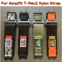 Nylon Watch Band for Huami Amazfit T-rex 2 pro Strap For Huami Amazfit T-rex Sport Belt Smartwatch Bracelet Belt Accessories