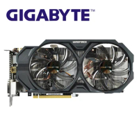 GIGABYTE GV-N760WF2OC-2GD GPU Graphics Cards 256Bit GDDR5 GTX 760 N760 Map Video Card for nVIDIA Geforce GTX760 Hdmi Dvi Used