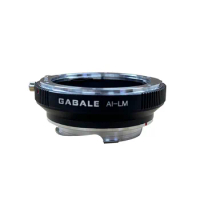 Gabale NF-LM Manual Focus Lens Adapter Without Rangefinder Ring for Nikkor AI/AIS/D Lens to Leica M Mount Cameras M6/M10/MP/M11