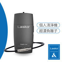 &MORE 愛迪莫 LASKO 隨身清淨機 殺菌 Freshme 負離子穿戴式空氣清淨機 + 鈦鍺項鍊 套組 第二代(霧光黑)