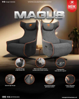 SOFA GAMING COUGAR MAGUS - COUGAR SOFA GAMING MAGUS - COUGAR GAMING - KURSI GAMING COUGAR