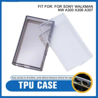 Case For SONY Walkman NW A300 A306 A307 Clear /Clear Black TPU Protective Cover Transparent Shell