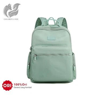 0459 Tas Ransel Wanita Backpack Wanita Remaja Tas Bahan Anti Air Pistachio Green