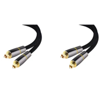 2X HIFI 5.1 Digital SPDIF Fiber Toslink Optical Audio Cable 1M For TV Box PS4 Speaker Wire Soundbar Amplifier Subwoofer