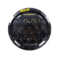 LAMPU DAYMAKER LED 7 INCH 13 MATA H4 DRL PUTIH A00108