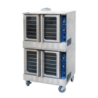 Kitchen Restaurant Equipment Vertical Industrial Hot Air Convection Baking Oven Gas Baking Oven Cake Bread Stainless Steel