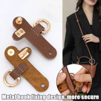 Handbag Transformation Accessories for Longchamp Mini Bag Straps Punch-free Genuine Leather Shoulder Strap DIY Buckle