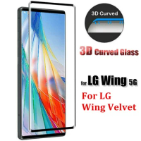 Tempered Glass For LG Wing LG Velvet Screen Protector Full Coverage 3D Protective Film Front Protection For LG Wing Velvet 5G