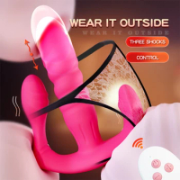Dildo Vibrator for Women Wearable Wireless Remote Control Telescopic Vibrating Panties Adults Female Clit Masturbation Sex Toys