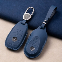 工廠代發適用奔馳glc260l/a/c級e300l/S450L/C200l/GLS真皮鑰匙套【尚宜汽配】
