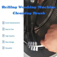 Washing Machine Cleaning Brush 1pcs Refrigerator Condenser Coll Cleaning Brush Clothes Dryer Lint Vent Trap Foldable Home