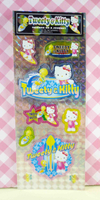 【震撼精品百貨】Hello Kitty 凱蒂貓~KITTY閃亮貼紙-小黃鳥崔西Tweety聯名款-衝浪粉