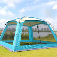 Ultralarge 5-8 person use 365*365*220CM sun shelter large gazebo camping party family garden tent
