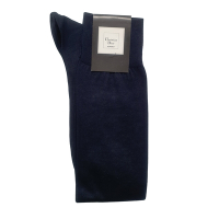 Christian Dior 經典品牌刺繡素面紳士襪-黑色