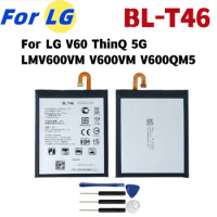 Replacement Battery BL-T46 5000mAh Battery For LG V60 ThinQ 5G LMV600VM V600VM V600QM5 BL T46+Free Tools