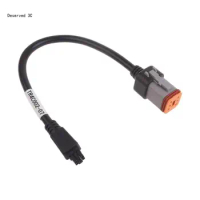 R9CB 11inch 2x3Pin Molex3.0 to Deutsch 6Pin Connector Cable Power Supply Adapter Cord Extension Line for Car Bus SUVs