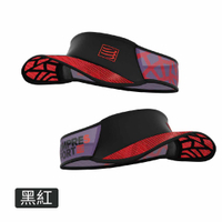 《Compressport 瑞士》超輕量蛛網中空帽  黑紅