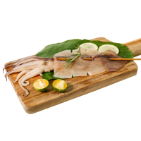 【巧食家】魷魚串_剖開 X12支 真空包裝(120g/1支/包)