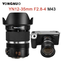 Yongnuo YN12-35mm F2.8-4 M4/3 DSM AF Camera Lens internal Zoom Close Up for Panasonic Olympus Blackmagic M4/3 Mount G95 GF9 GX9