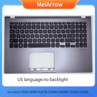 MEIARROW New/org For ASUS X509 F509M FL8700 Y5200F Y5000F M509 palmrest US keyboard upper cover C shell,Gray