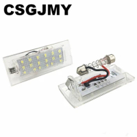 White CANbus LED Number License Plate Light Lamp 18 SMD 3528 For BMW E53 X5 1999-2003 E83 X3 03-10