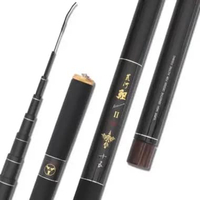 threefish advantage lawasan ruas warna hitam , ruas 58cm action medium hard kaku 450cm