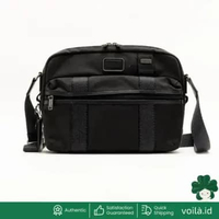 Tumi Fremont Plateau Messenger Canvas Crossbody Bag Black Black