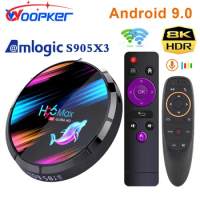 Woopker H96 Max X3 TV Box Android 9.0 Amlogic S905X3 Quad Core Dual Wifi 8K H96MAX 4GB 128GB 64GB 32GB Set-top