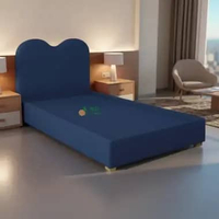 Divan Avella Aesthetic Sandaran Kasur Springbed Modern Rangka Sandaran Kasur Minimalis Bludru 160cm