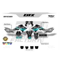 DECAL STIKER KLX DTRACKER /KLX BF /KLX S OLD FULLBODY CUSTOM