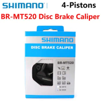 Shimano BR-MT520 Hydraulic Disc Brake 4 Pistons Caliper PostMount For Mountain Bike Shimano Genuine Goods
