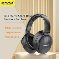 หูฟังบลูทูธไร้สาย 5.0, Awei A780BL, สเตอริโอ Hi-Fi, การออกแบบที่พับได้, เหมาะสำหรับการเล่นเกม, หูฟัง