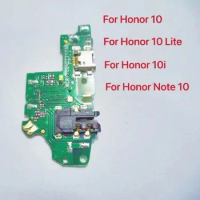 New Microphone Module+USB Charging Port Board Flex Cable Connector Parts For Huawei Honor 10 / 10i / Honor 10 Lite / Note 10