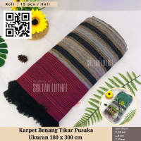 KARPET BENANG TIKAR PUSAKA UKURAN 180 x 300 cm/ KARPET RUMAH TANGGA RUANG TAMU