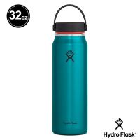 Hydro Flask 官方直營 32oz/946ml 輕量寬口提環保溫瓶 青石藍