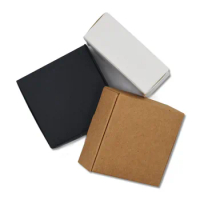 100pcs 20 Sizes Black/White/Kraft Paper Carton Box DIY Handmade Soap Packaging Box Jewelry Storage Cardboard Box Small Gift Box