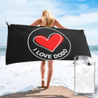 I Love Dodo Classic Quick dry towel Geek Beach towel Funny Graphic Outdoor camping Machine washing
