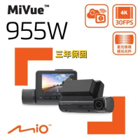 Mio MiVue™ 955W 4K GPS WIFI 以秒寫入 安全預警六合一 行車記錄器《 送U3 64G+好禮》
