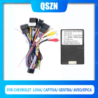 QSZN Car Radio canbus Box DJ-003 Adaptor For CHEVROLET Lova/ Captiva/ Gentra/ Aveo/Epica Harness Cable Power cable Android
