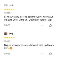 Nano Kutu Obat Kutu Tetes Untuk Kucing Bayi Kitten Dewasa Dan Induk Hamil Menyusui Pasti Ori