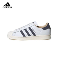 Original Adidas Superstar Men's and Women's Unisex Skateboard Casual Classic Low-Top Retro Sneakers Shoes ID4685