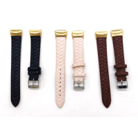 16mm PU Leather Strap Bracelet For Huawei Honor Band 6 Weave Texture Wristband Wrist Belt
