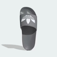 【adidas 愛迪達】ADILETTE LITE 運動拖鞋 三葉草 運動 休閒 男 灰色(FU7592 ∞)