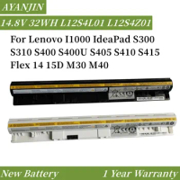 New Battery L12S4L01 L12S4Z01 14.8V 32WH For Lenovo I1000 IdeaPad S300 S310 S400 S400U S405 S410 S415 Flex 14 15D M30 M40