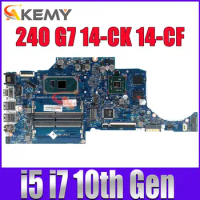 For HP 240 G7 14-CK 14-CF Laptop Motherboard 6050A3166001-MB-A02 with i5-1035G1 i7-1065G7 CPU Notebook Mainboard DDR4