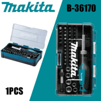 Makita B-36170 RATCHET &amp; Bit-Set 47Pcs Ratchet Wrench Screwdriver Drill Bit Hard Shell Suit Carpentry Hand Tools