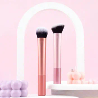 2pcs Blush Brush &amp; Contour Brush Set, Makeup Brushes