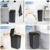 Wilstar Tempat Sampah Sensor Otomatis 12L - Buka Tanpa Sentuh, Cegah Bau, Higienis IH Hitam
