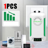 Green Energy Saver 90V-250V Energy Saving Box Socket Power Factor Energy Saver Office Household Energy Saver US/EU/UK/Adapter