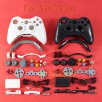 1set Replacement For Xbox 360 Controller Wireless Full Housing Shell Cover For Xbox 360 With Buttons Kit Accessories